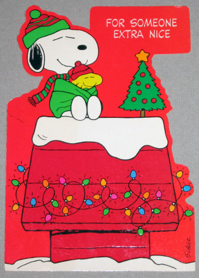 Holiday themed metal bottle opener Snoopy on doghouse NEW Peanuts 