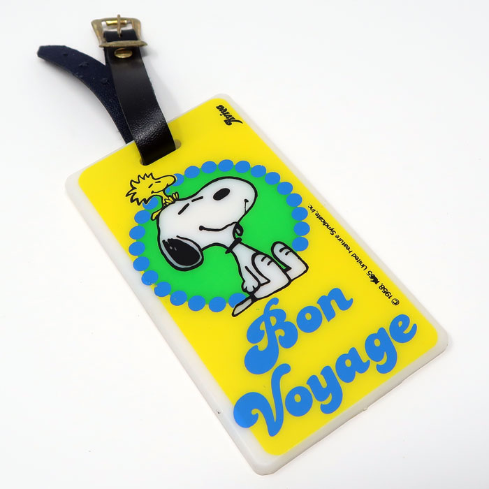 snoopy luggage tag