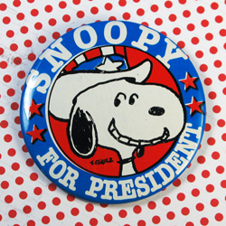 Click to view Snoopy & Woodstock Pinback Buttons