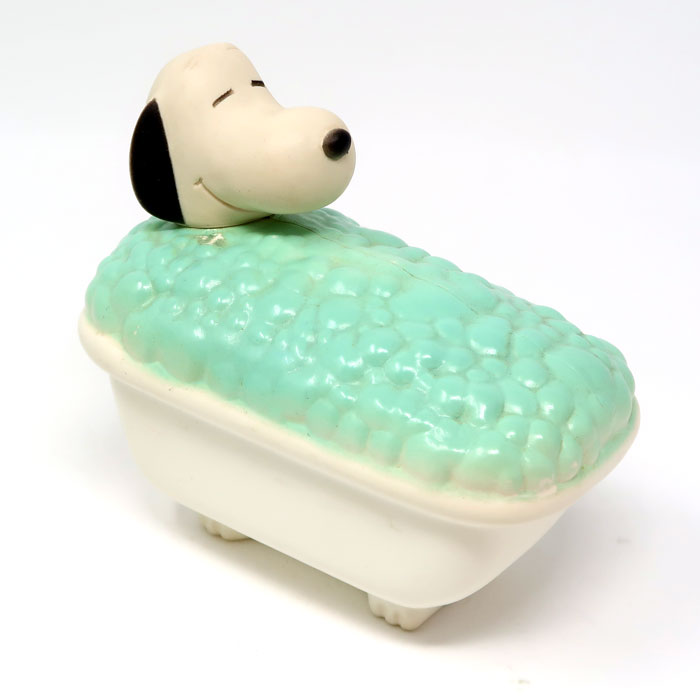 Snoopy in bath tub Avon Bottle
