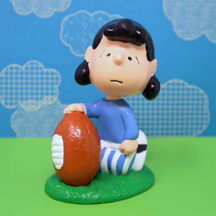 Lucy with football PVC Figurine