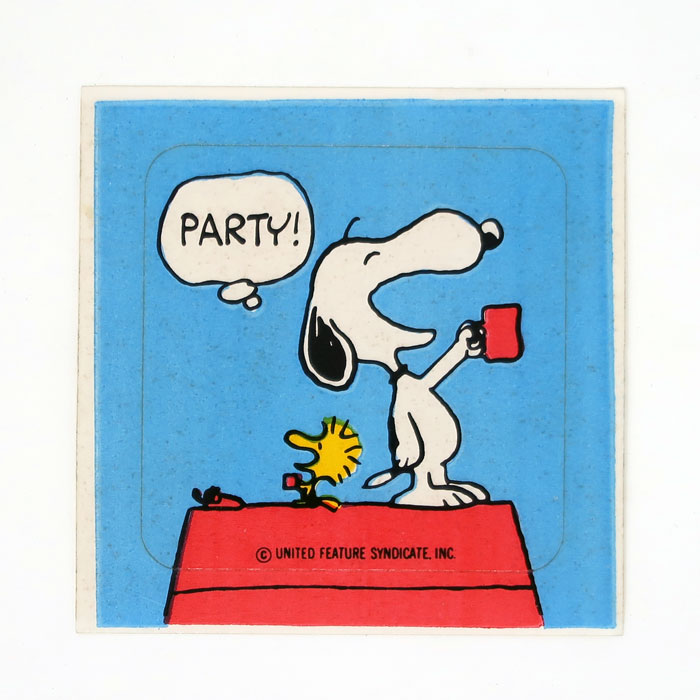 Snoopy Party Sticker