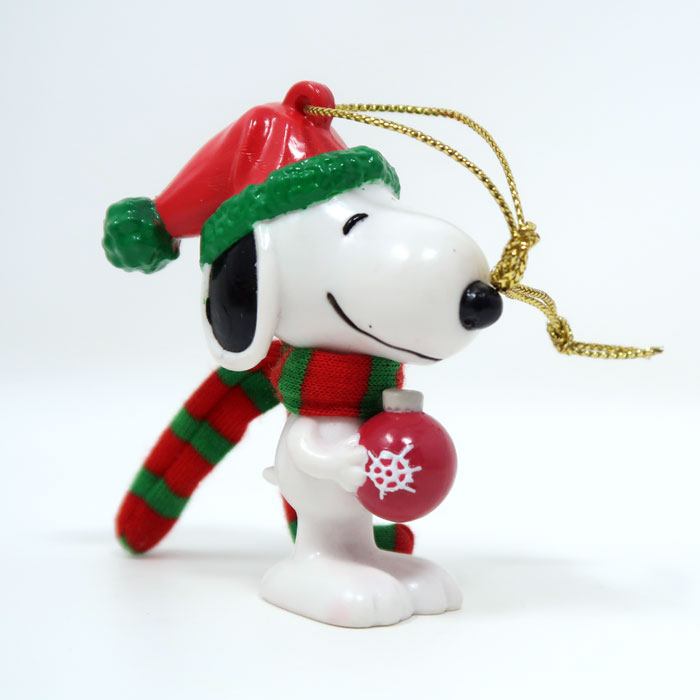 Snoopy Wearing Scarf Ornament - ShopCollectPeanuts.com